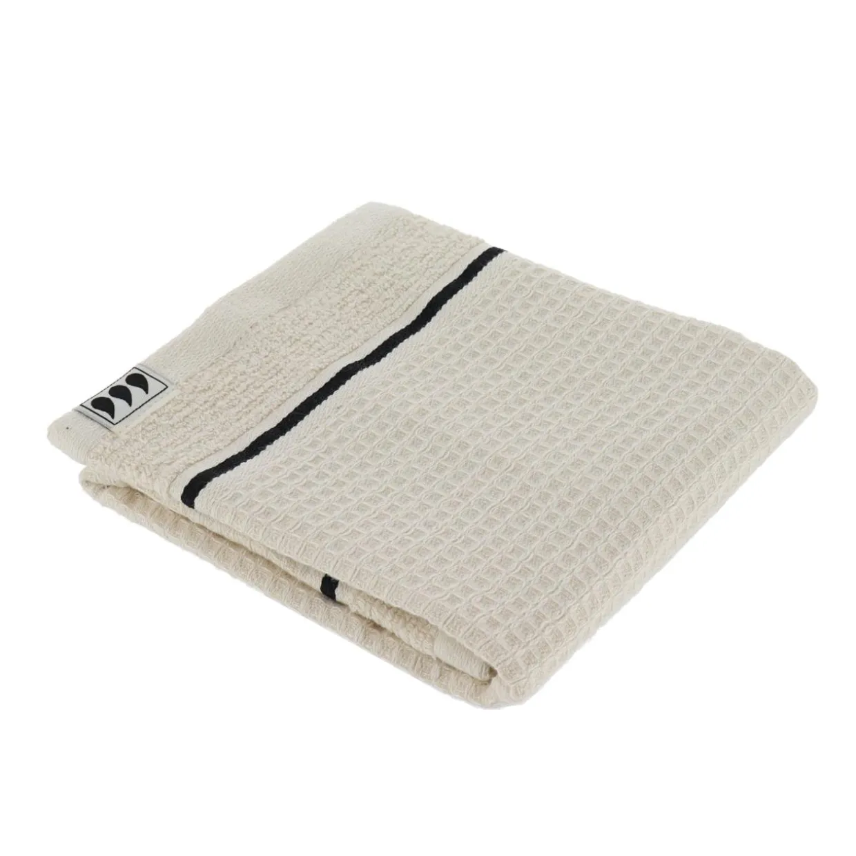 Serviette de bain coton nid d'abeille (30 x 50 cm) Japandi Beige