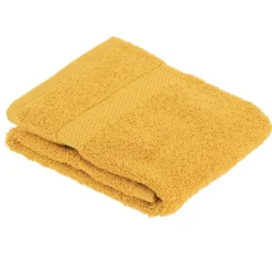 Serviette de bain coton (30 x 50 cm) Timeless Jaune moutarde
