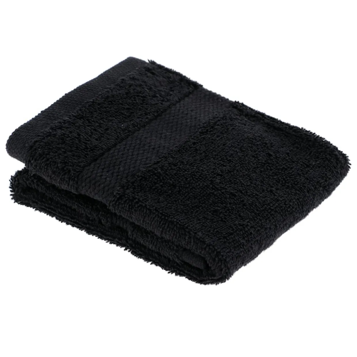 Serviette de bain coton (30 x 50 cm) Timeless Noire