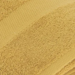 Serviette de bain coton (90 x 150 cm) Timeless Jaune moutarde