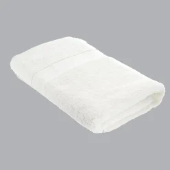 Serviette de bain coton (70 x 130 cm) Timeless Blanche