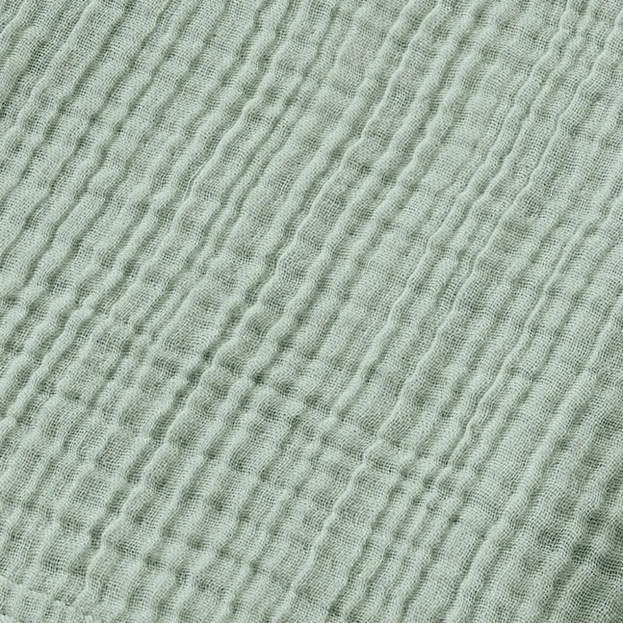 Serviette de bain gaze de coton (30 x 50 cm) Gaïa Vert eucalyptus