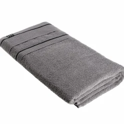 Serviette de bain (90 x 150 cm) Black Line Gris / noir