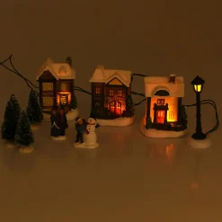 Set complet village illuminé à piles Oslo