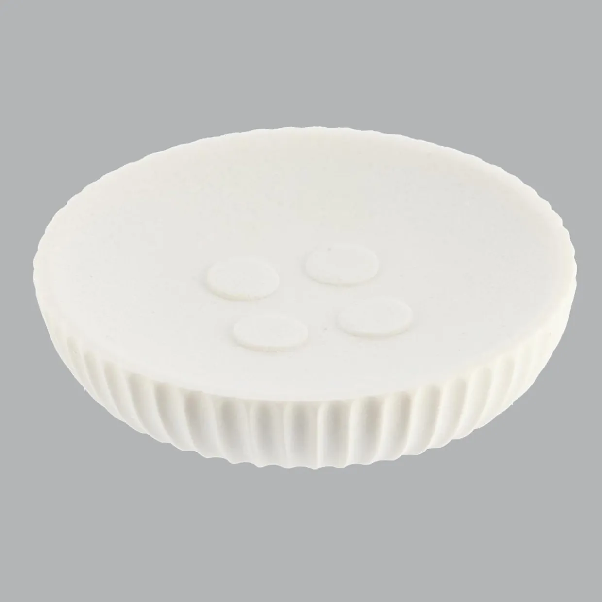 Set d'accessoires salle de bain résine Strié Blanc