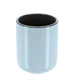 Set d'accessoires salle de bain grès laqué Pietra Bleu