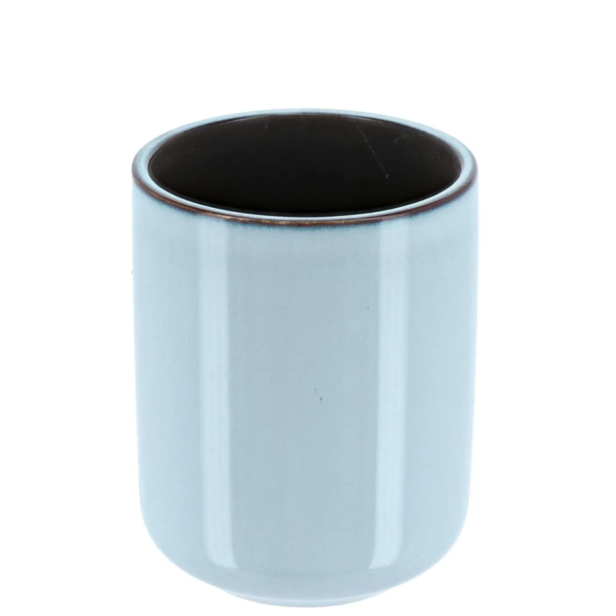 Set d'accessoires salle de bain grès laqué Pietra Bleu