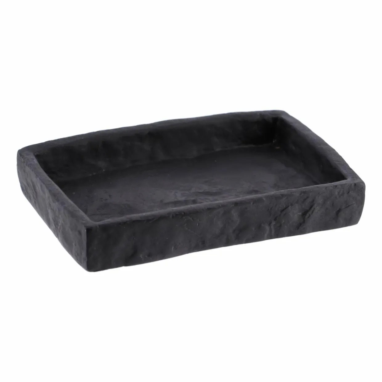 Set d'accessoires salle de bain Effet Pierre Noir
