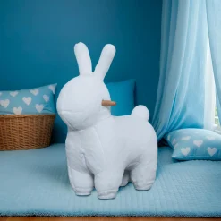 Siège enfant flanelle (H63 cm) Lapin Blanc