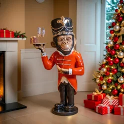 Singe de Noël Géant (H152 cm) Wilhem à votre service