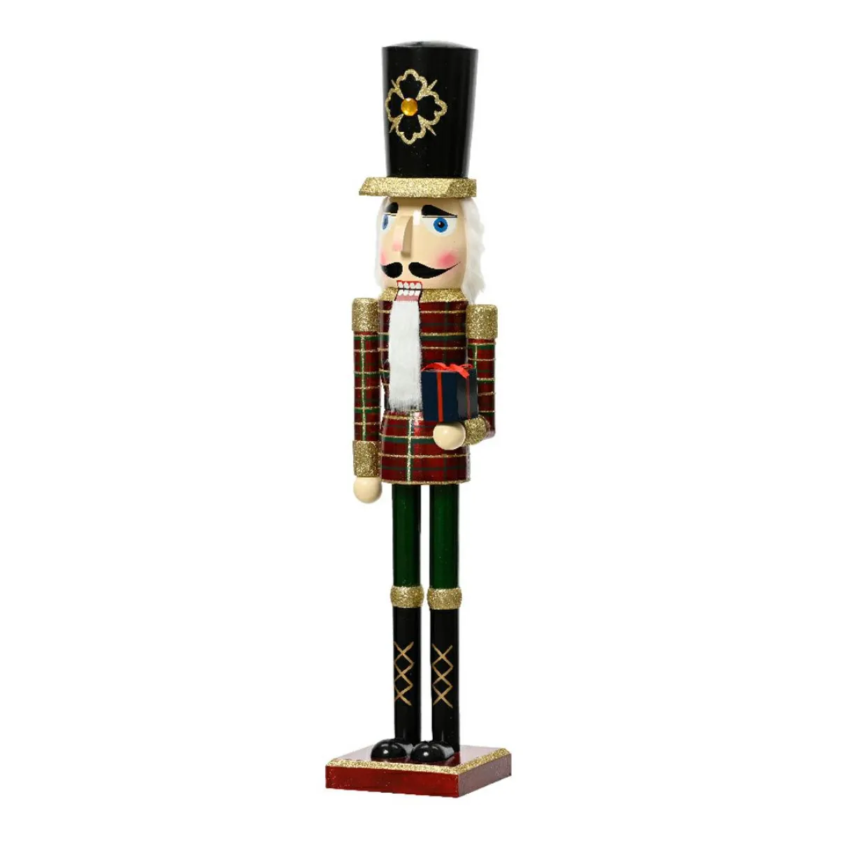 Soldat Casse-noisette en bois (H76 cm) Igor Tartan écossais