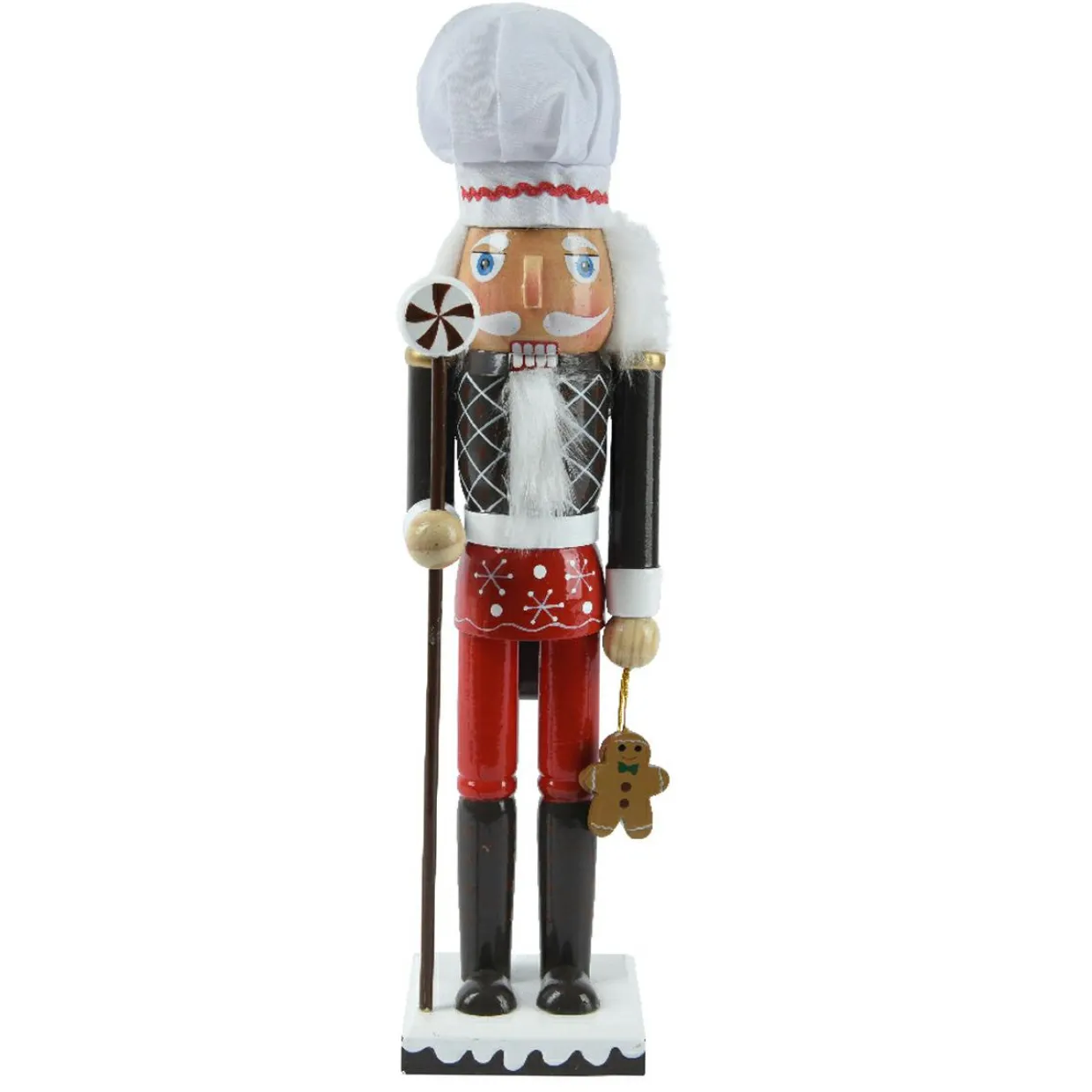 Soldat Casse-noisette en bois (H38 cm) Henri et Pain d'épices