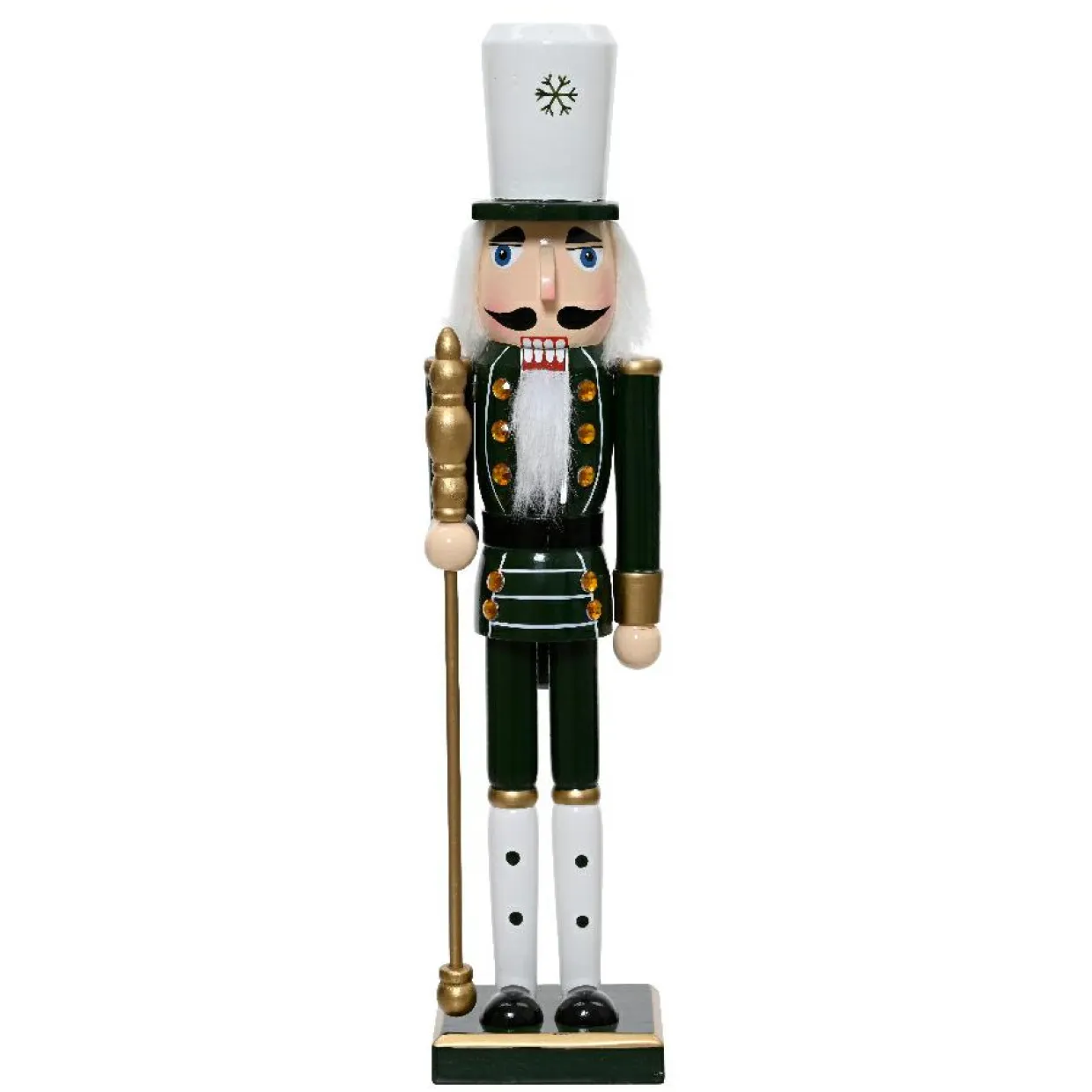 Soldat Casse-noisette en bois (H38 cm) Achille Vert sapin