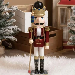 Soldat Casse-noisette en bois (H50 cm) Roi Louis Bordeaux
