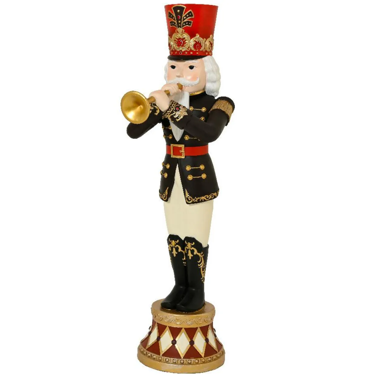 Soldat casse-noisette Géant (H195 cm) Evariste le trompettiste