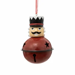 Soldat Casse-noisette à suspendre (H8 cm) Grelot Rouge