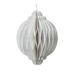 Sphère en papier à suspendre (H40 cm) Fermeture Magnétique Blanc