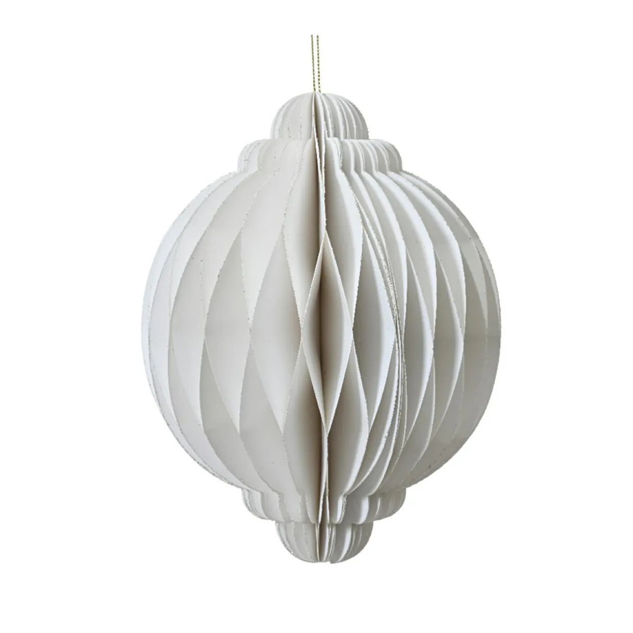 Sphère en papier à suspendre (H40 cm) Fermeture Magnétique Blanc