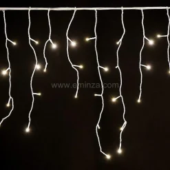Stalactite lumineuse 7,50 m 175 LED câble blanc Stars Blanc chaud