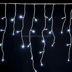 Stalactite lumineuse 7,50 m 175 LED câble blanc Stars Blanc froid