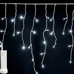 Stalactite lumineuse à piles 7 m 192 LED Durawise Blanc froid