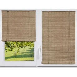 Store enrouleur extérieur effet rotin (120 x 180 cm) Tanoa Beige