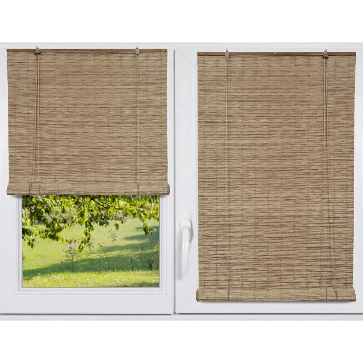 Store enrouleur extérieur effet rotin (90 x 180 cm) Tanoa Beige