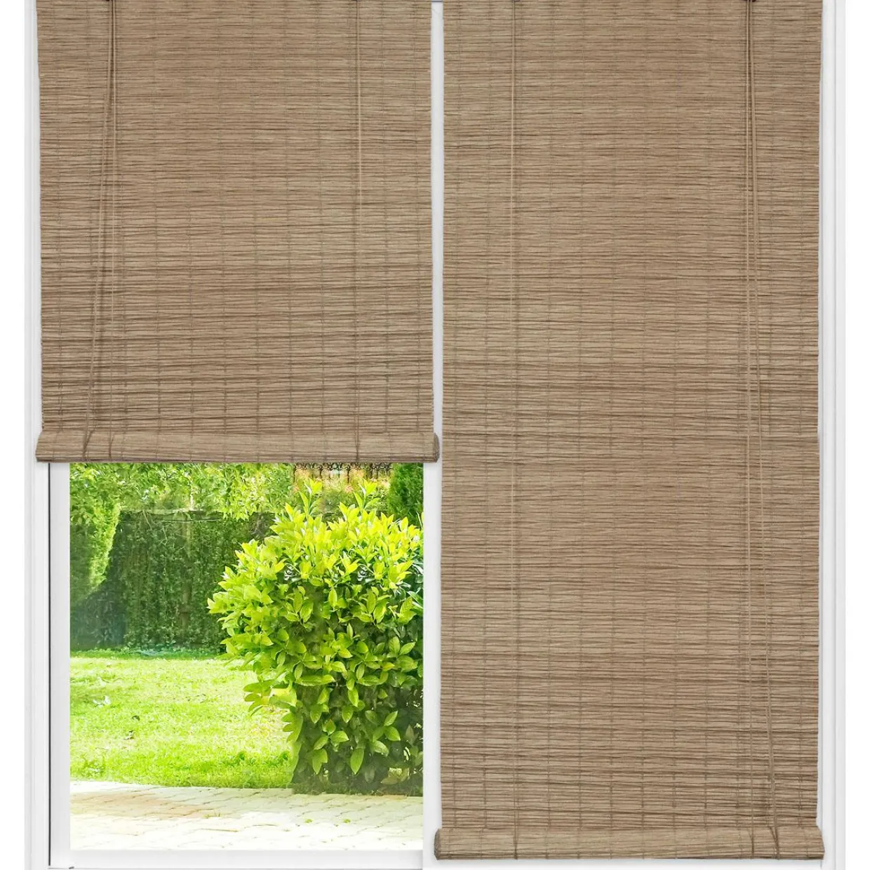 Store enrouleur extérieur effet rotin (200 x 200 cm) Tanoa Beige