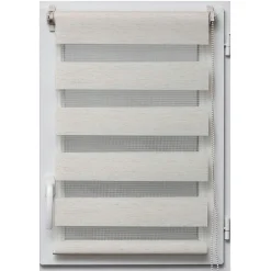 Store enrouleur Jour / Nuit (75 x 180 cm) Beige chiné