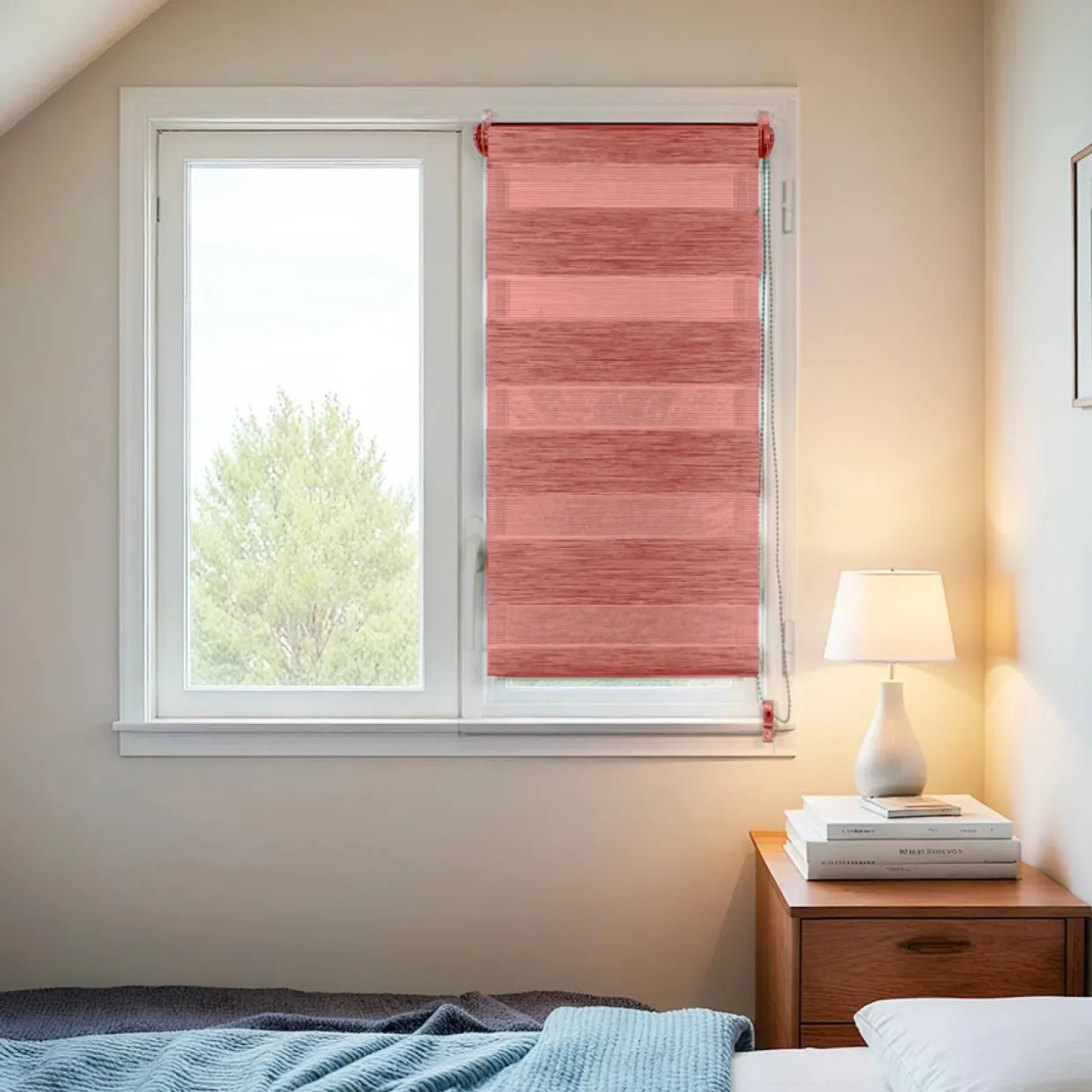 Store enrouleur Jour / Nuit (60 x 90 cm) Terracotta