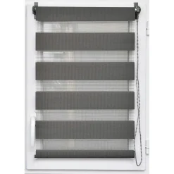 Store enrouleur Jour / Nuit (75 x 250 cm) Gris anthracite
