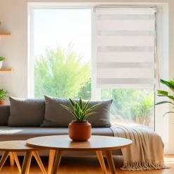 Store enrouleur Jour / Nuit (60 x 250 cm) Beige chiné
