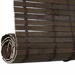 Store enrouleur à lattes (40 x 130 cm) Bambou Chocolat