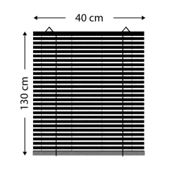 Store enrouleur à lattes (40 x 130 cm) Bambou Chocolat