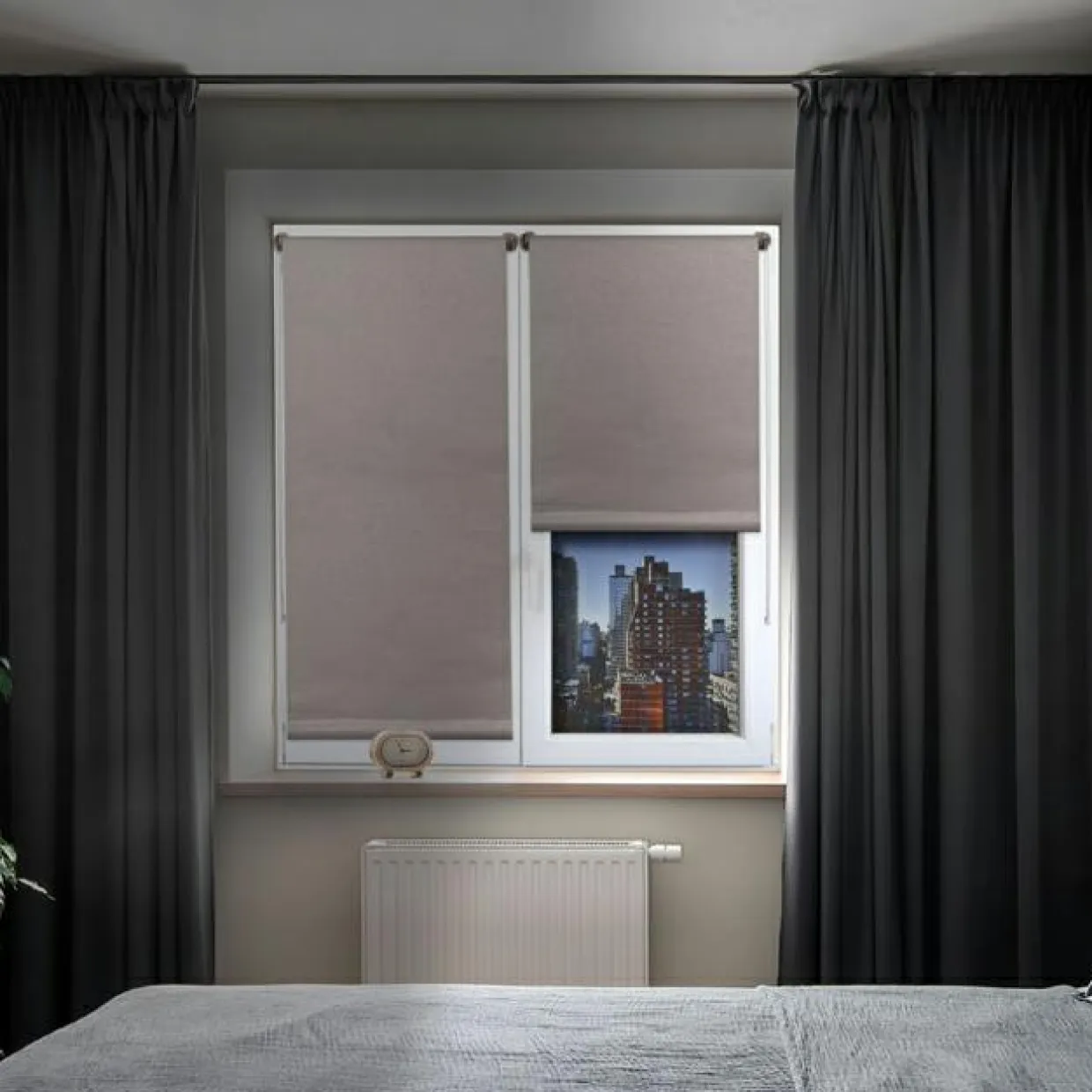 Store enrouleur occultant (45 x 90 cm) Lio Taupe