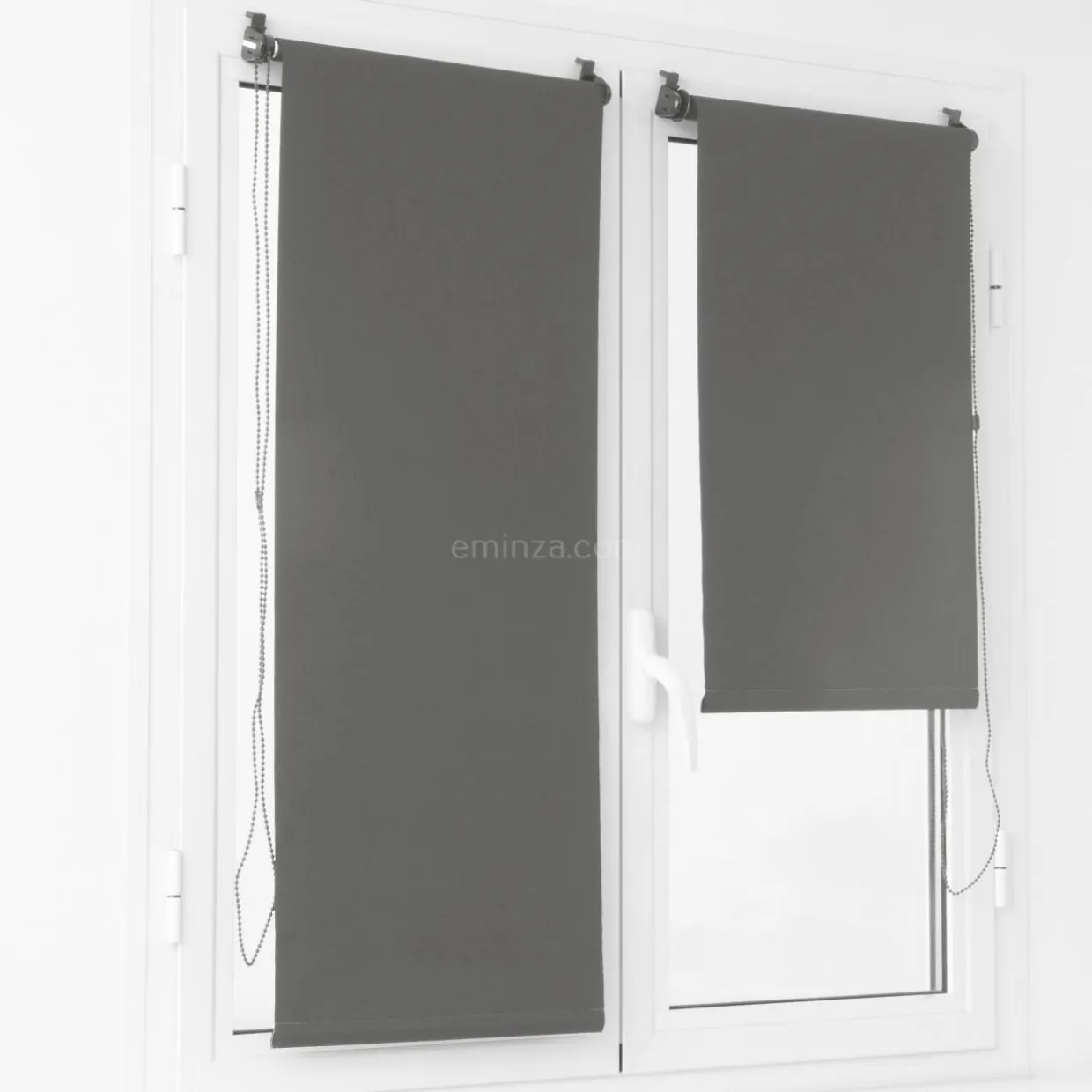 Store enrouleur occultant (90 x 180 cm) Uni Gris