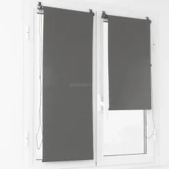 Store enrouleur occultant (45 x 90 cm) Uni Gris