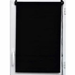 Store enrouleur occultant (45 x 90 cm) Uni Noir