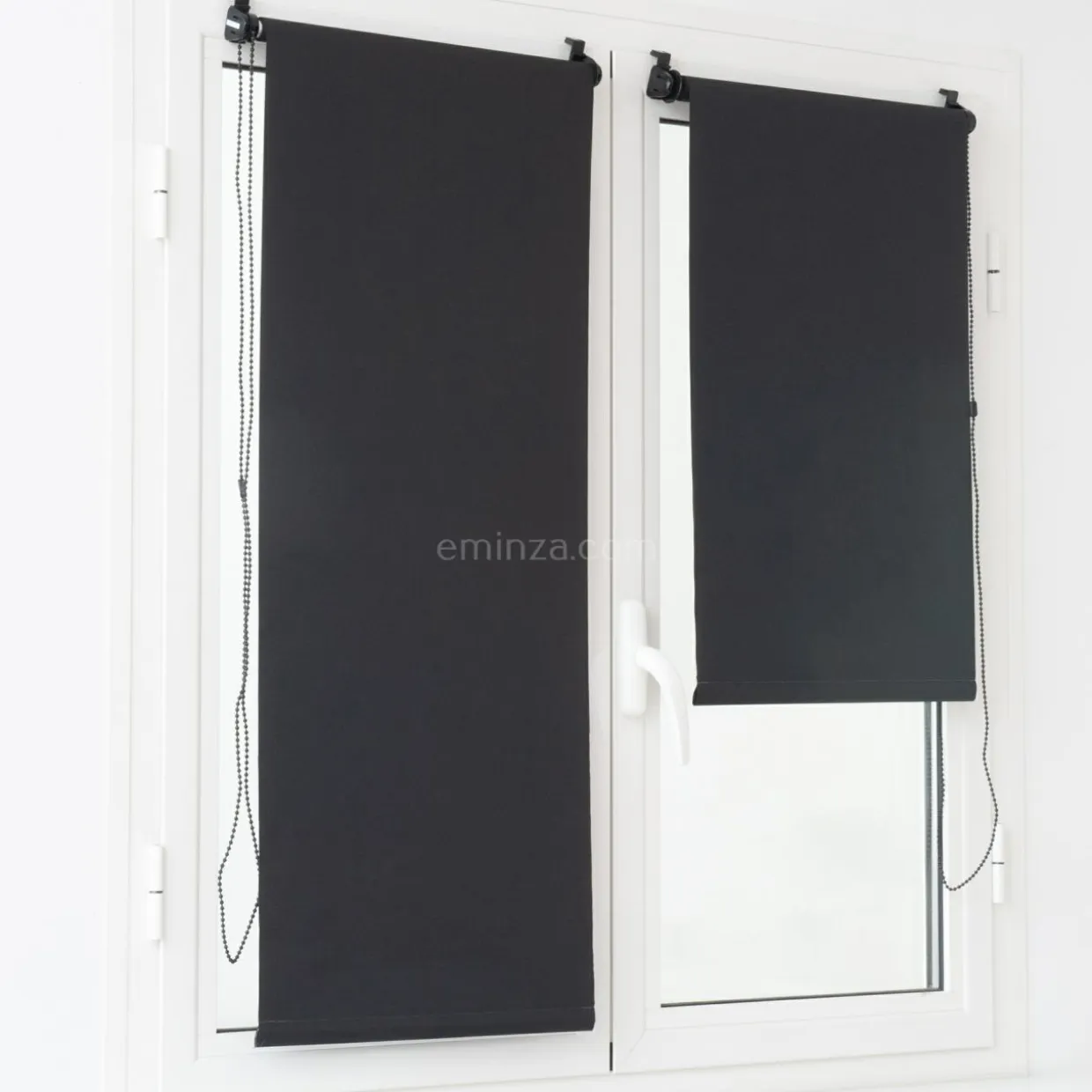 Store enrouleur occultant (45 x 90 cm) Uni Noir