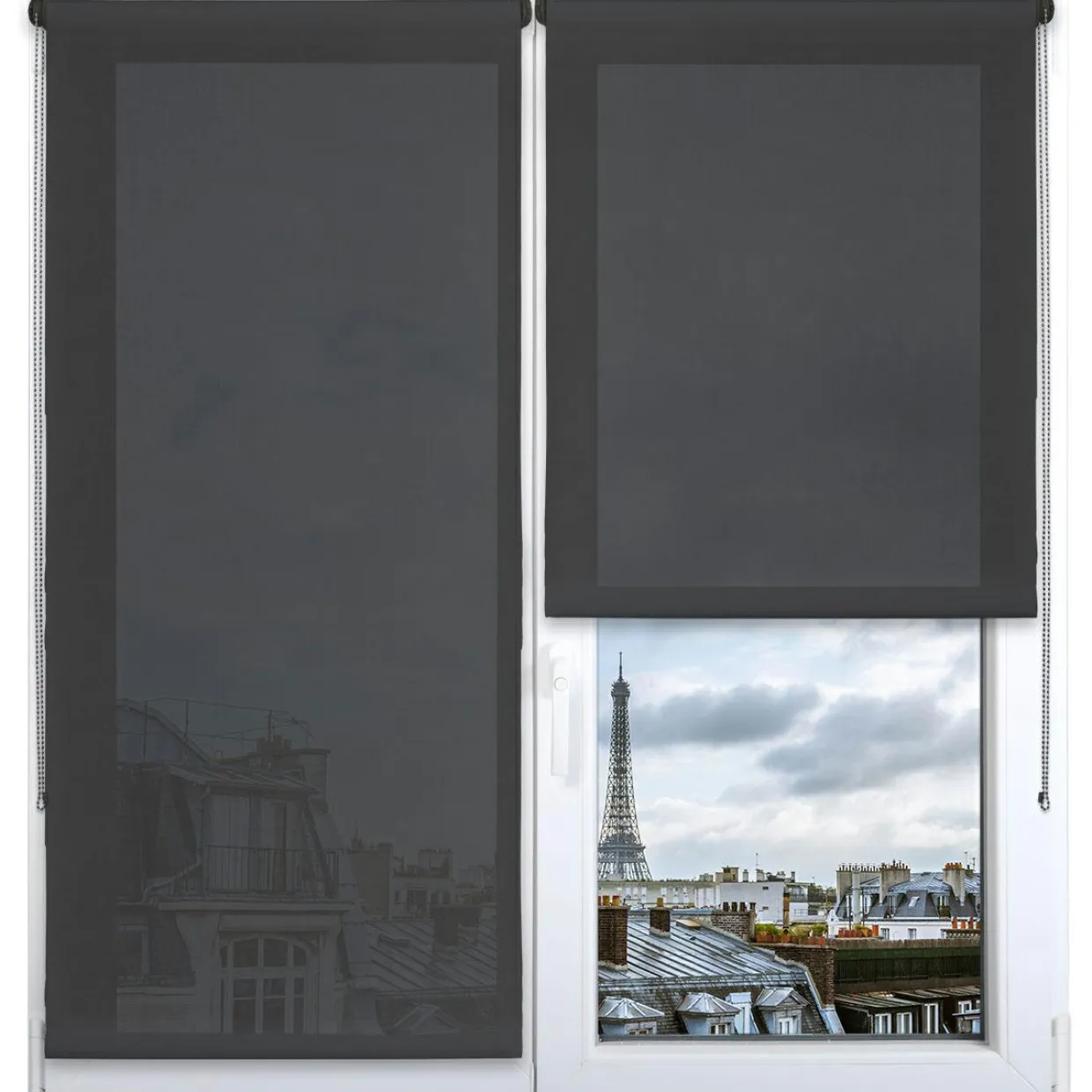 Store enrouleur tamisant (60 x 180 cm) Pure Gris béton
