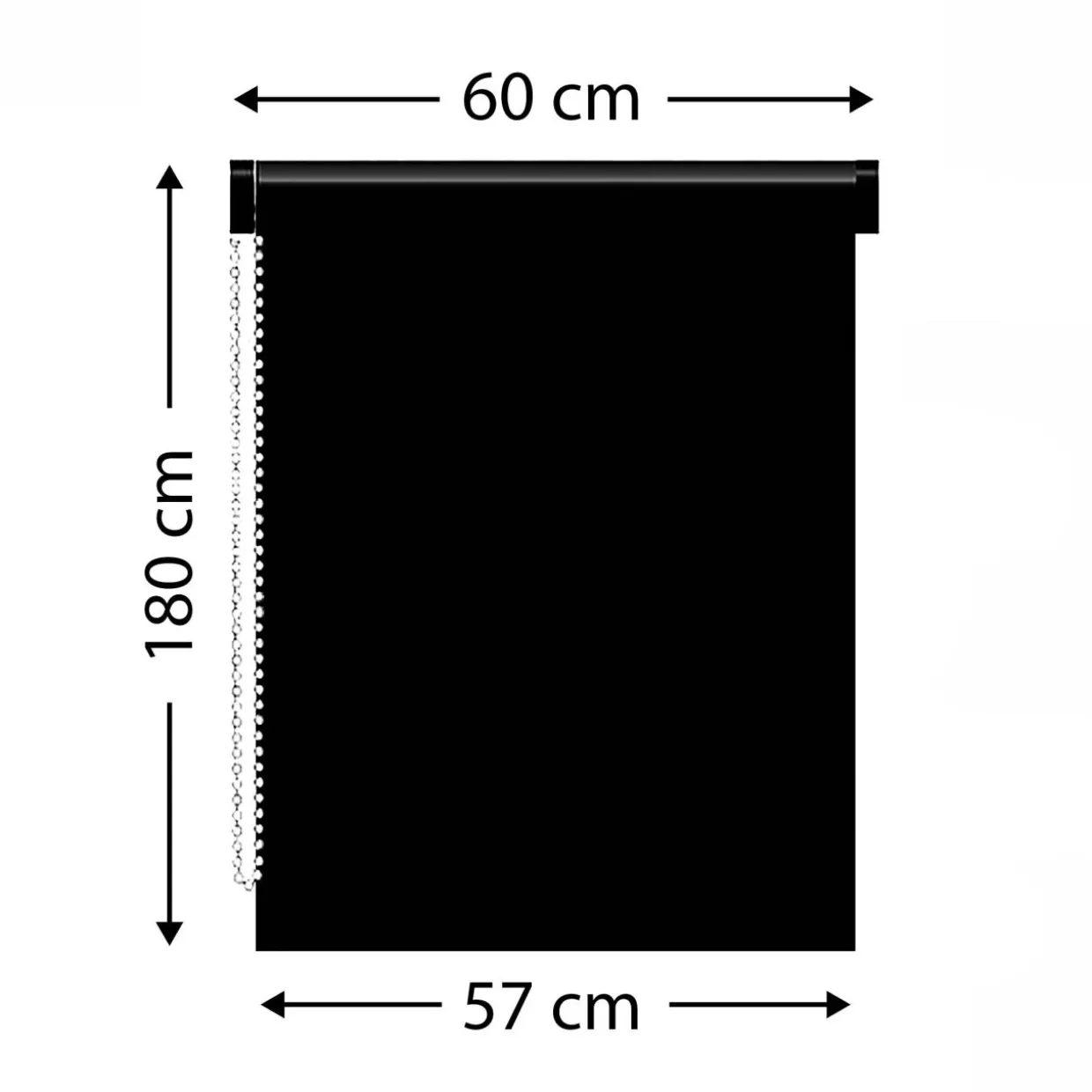 Store enrouleur tamisant (60 x 180 cm) Pure Gris béton