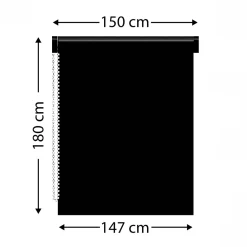 Store enrouleur tamisant (150 x 180 cm) Pure Taupe