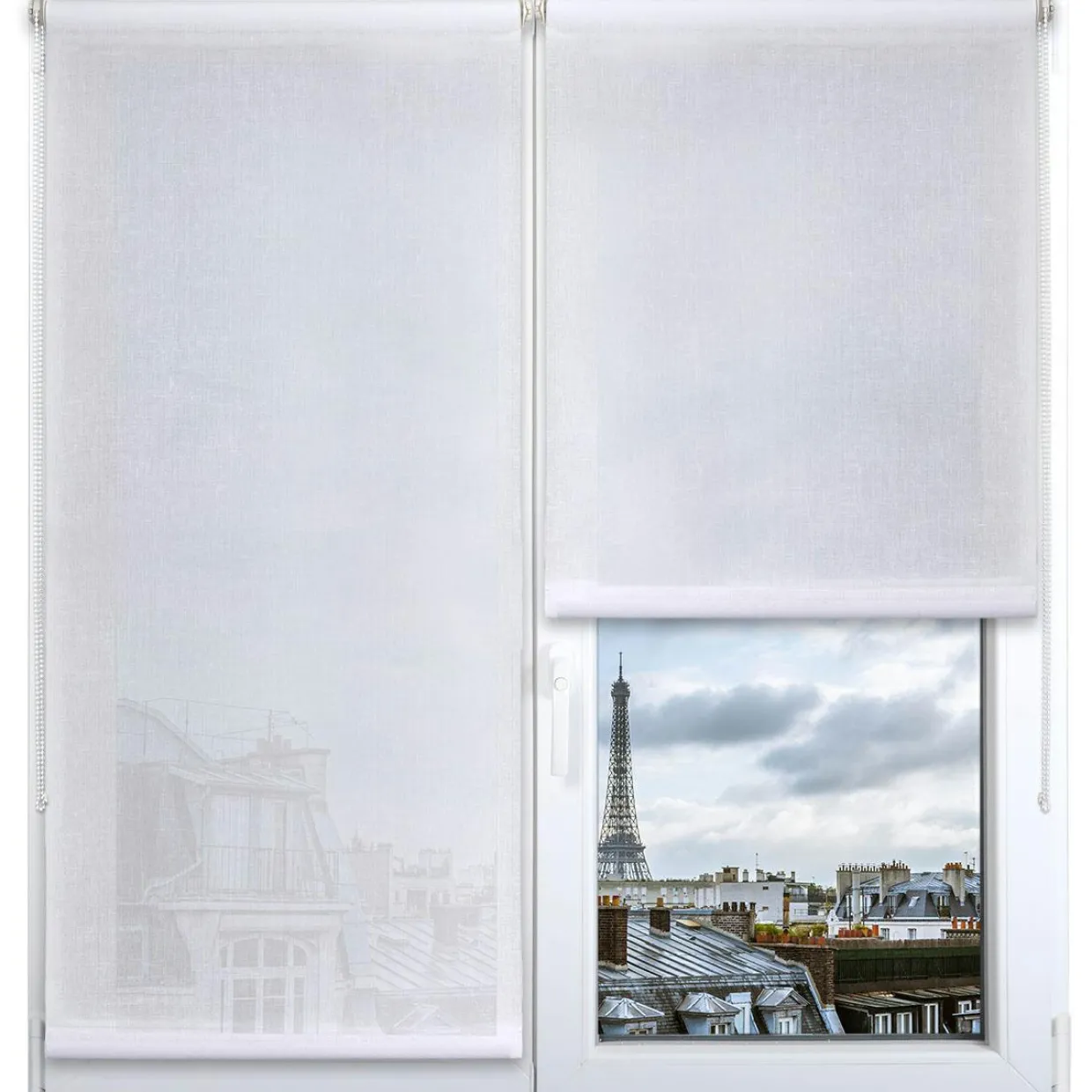 Store enrouleur tamisant (75 x 180 cm) Pure Blanc