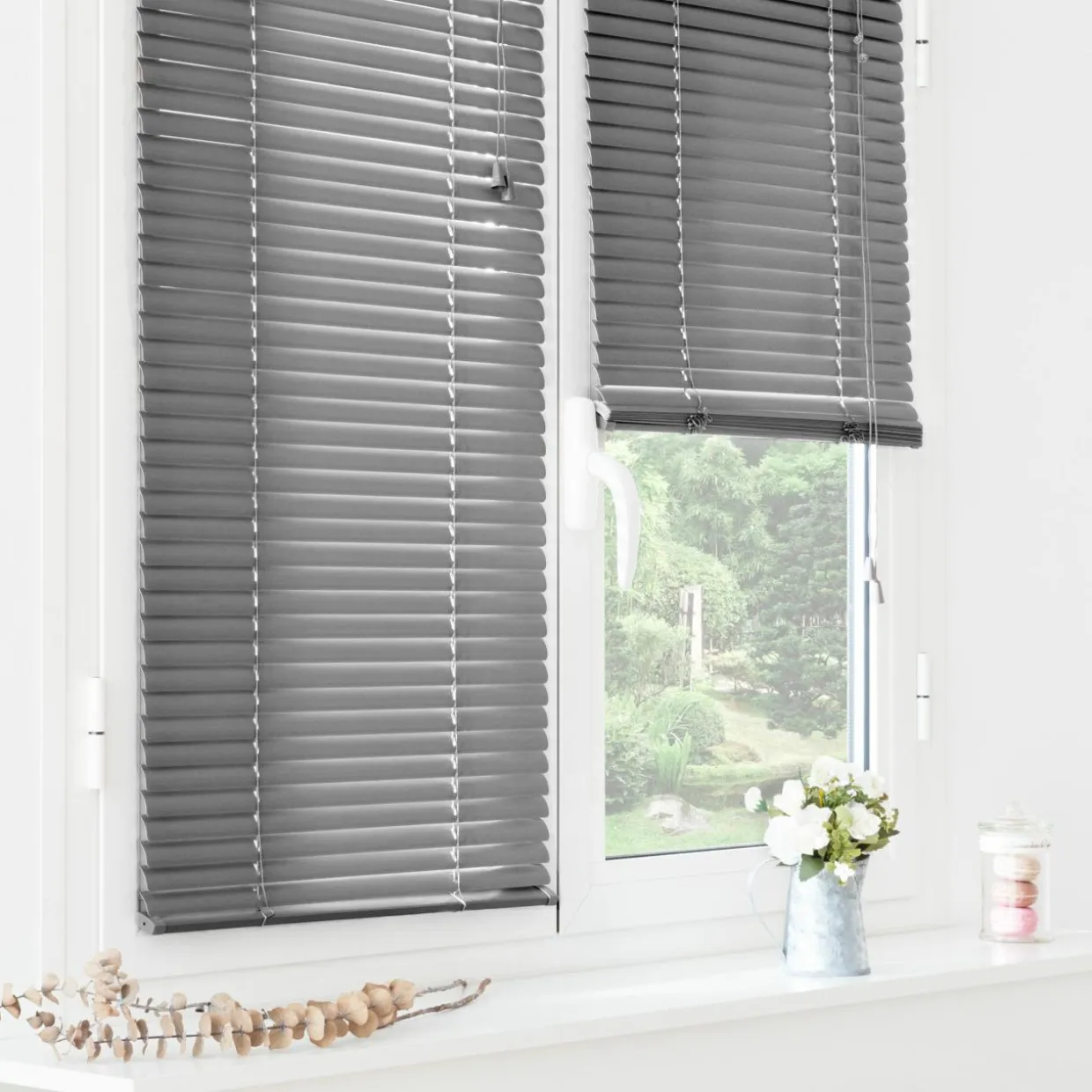 Store vénitien (40 x 130 cm) PVC Gris anthracite