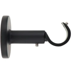Support tringle fixe (L60 / D20 mm) Jim gouttière Noir mat