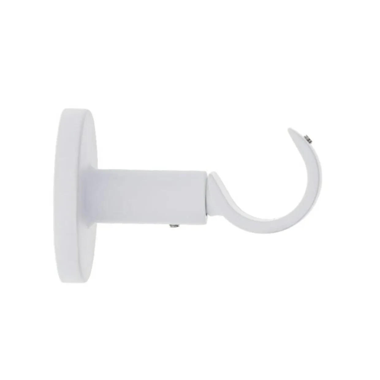 Support tringle fixe (L65 / D28 mm) Lino gouttière Blanc mat