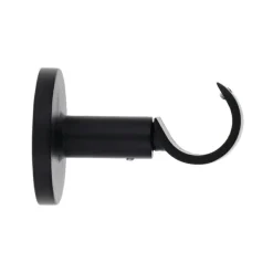 Support tringle fixe (L65 / D28 mm) Lino gouttière Noir mat
