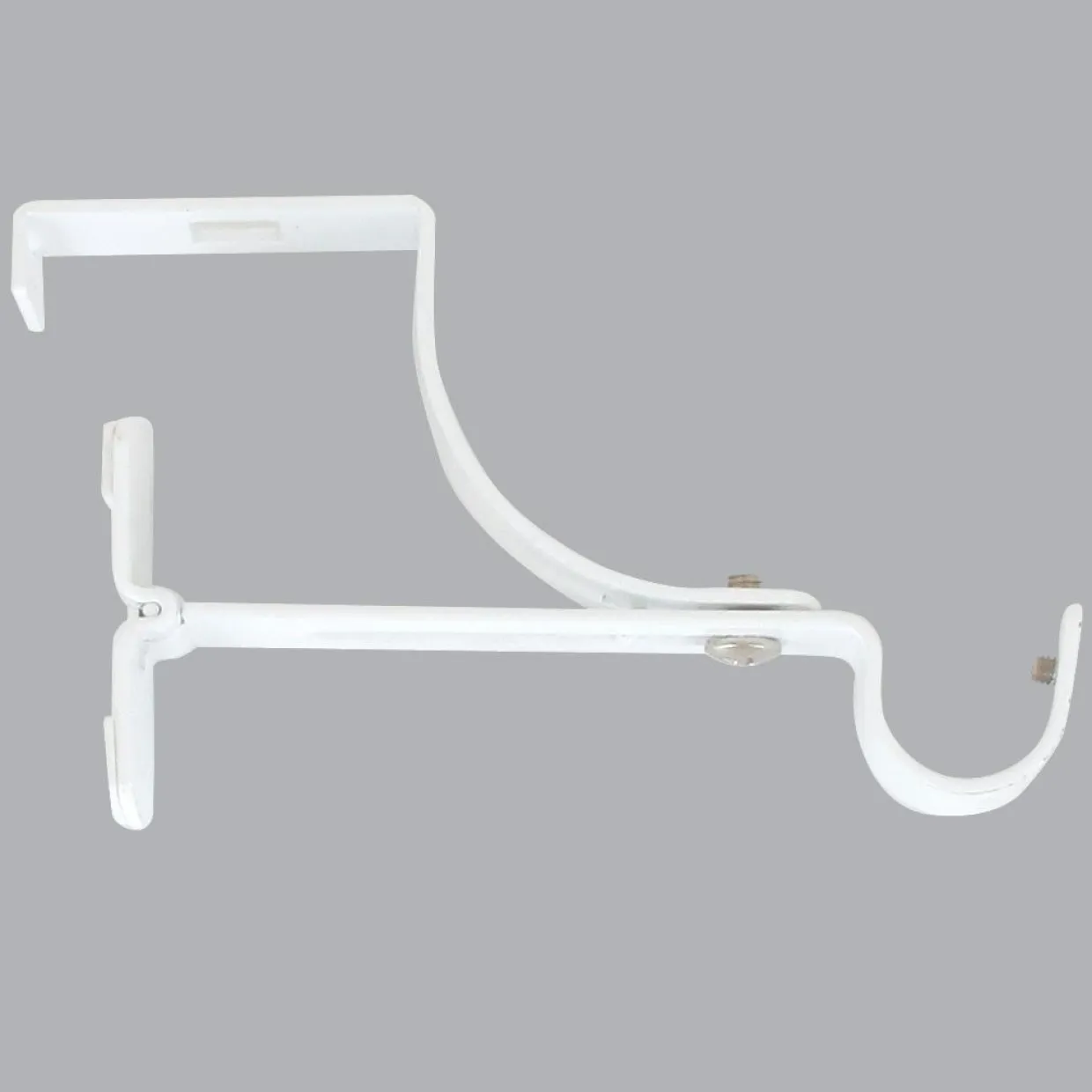 Support à tringle pour caisson de volet roulant (L135 / D20 mm) Blanc satiné