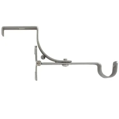 Support à tringle pour caisson de volet roulant (L135 / D20 mm) Argent mat