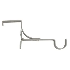 Support à tringle pour caisson de volet roulant (L135 / D28 mm) Argent mat